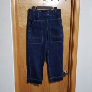 🌻NEW High-Rise Wide Cropped  Jeans